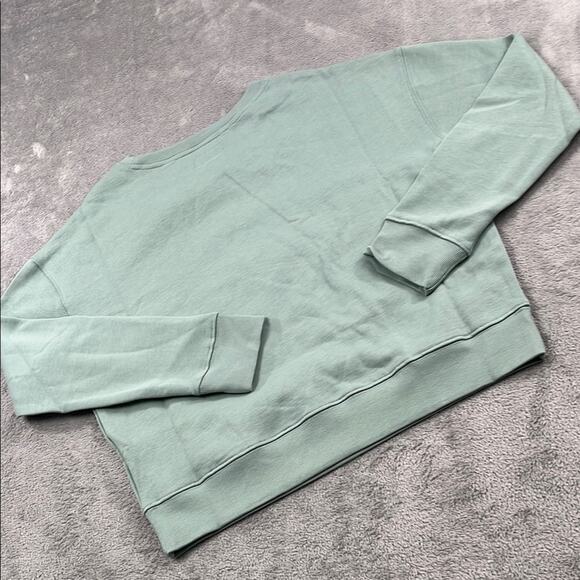 NEW PACT S 100% Organic Cotton Green Herbs Graphic Slouchy Sweatshirt Crew Women - Picture 11 of 12